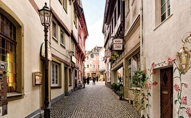 The cobbled streets of Boppard